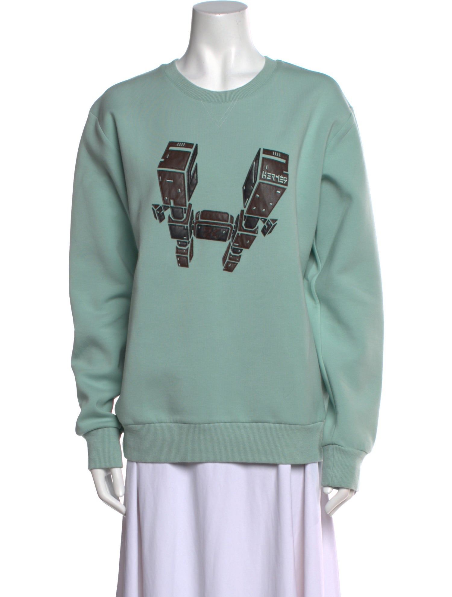 Hermès Graphic Print Crew Neck Sweatshirt